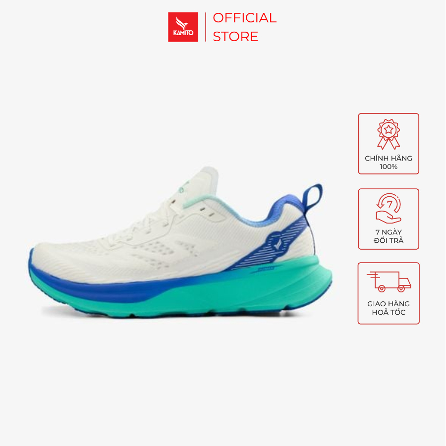 Giày chạy bộ Kamito Flyrun, giày running, thoáng khí, trọng lượng nhẹ, Thiết kế cho người chân bè