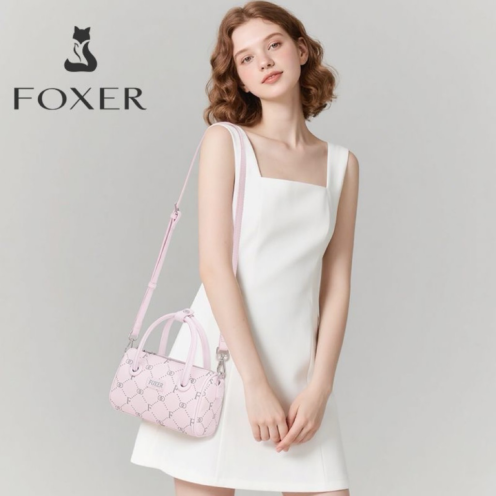 [Đặt trước] Túi xách Foxer chính hãng túi trống xinh xắn, da bền đẹp