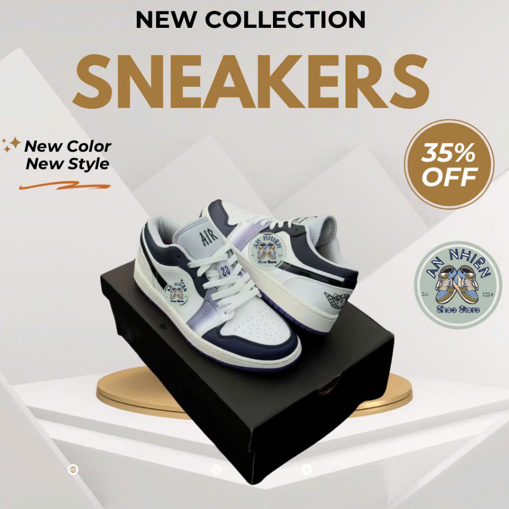 Giày Sneaker _JD Low 1 Rắn Tím, Giày Thể Thao _JD Low 1 Rắn Tím Hot Trend Full Box Bill.
