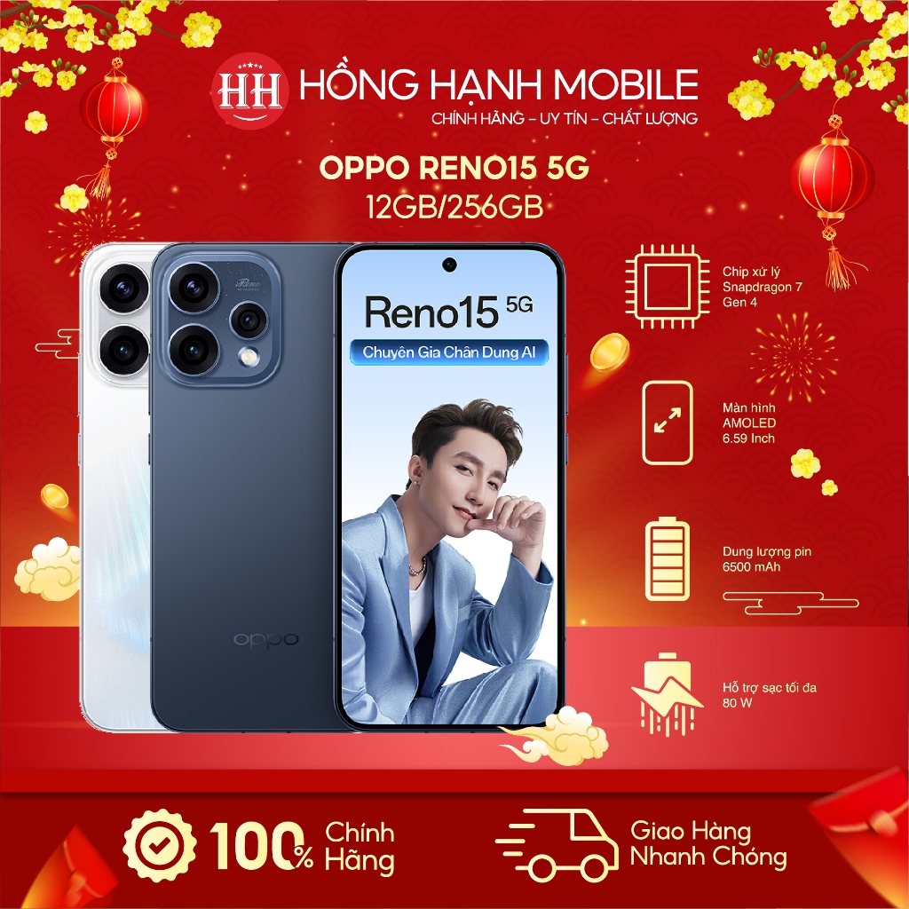 Điện Thoại Oppo Reno15 5G 12GB/256GB - Hàng Chính Hãng | BigBuy360 - bigbuy360.vn