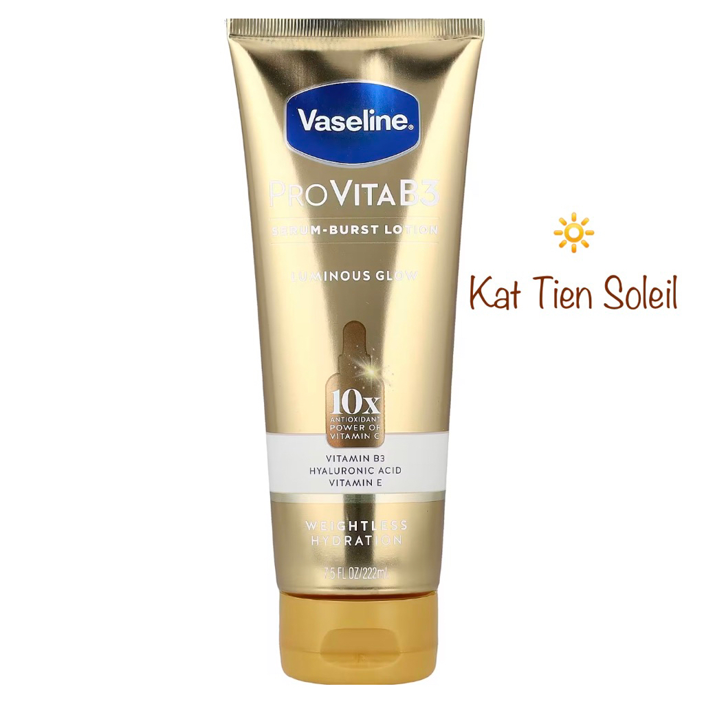 Serum Burst Lotion ProVita B3 Luminous Glow 222ml Phục hồi làn da trông xỉn màu Vaseline