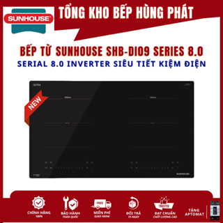 Bếp điện từ đôi Sunhouse SHB DI09 - Công nghệ chuẩn Đức series 8.0 new 2026 - Full tính năng