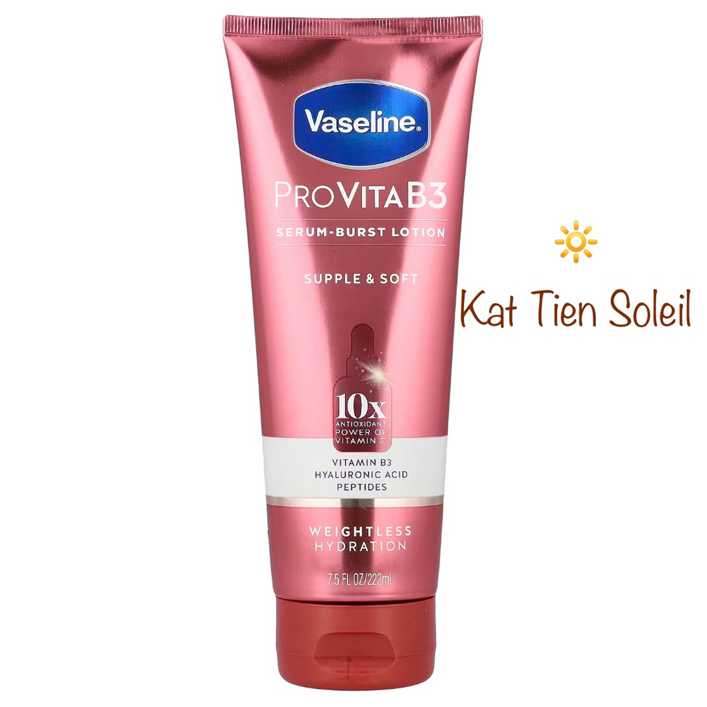Serum Burst Lotion Provita B3 Supple Soft chống oxy hóa Giúp da duy trì độ ẩm Vaseline