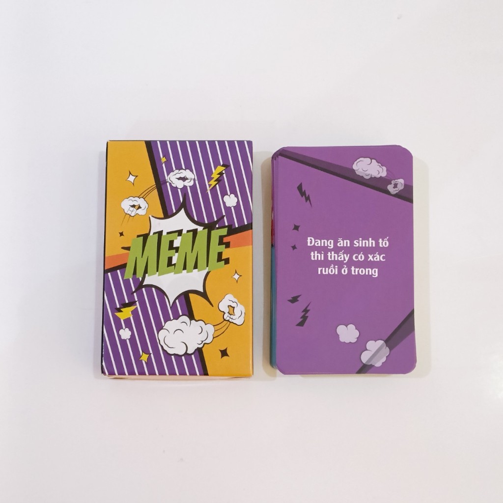 Bộ bài MEME -50-200 lá chơi thú vị Quẩy Lên Nào Bạn Êi, bộ bài boardgame để chơi giải trí cùng nhóm 