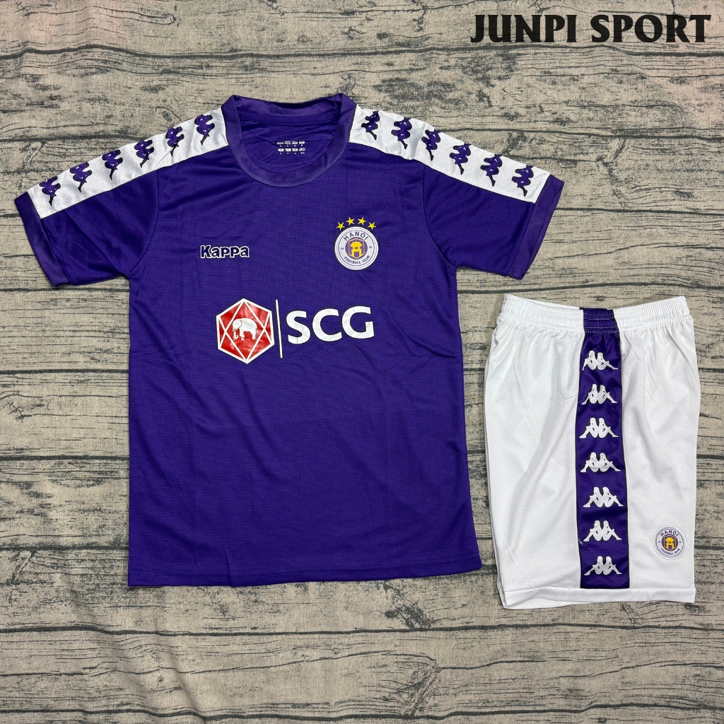 BỘ QUẦN ÁO BÓNG ĐÁ CÂU LẠC BỘ HÀ NỘI FC-VẢI GAI THÁI CAO CẤP