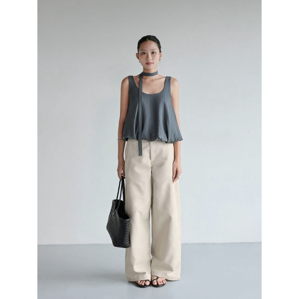 Quần kaki dài ống rộng form xuông hack dáng, quần công sở trẻ trung basic dễ phối dễ mặc đủ size S M L | BigBuy360 - bigbuy360.vn
