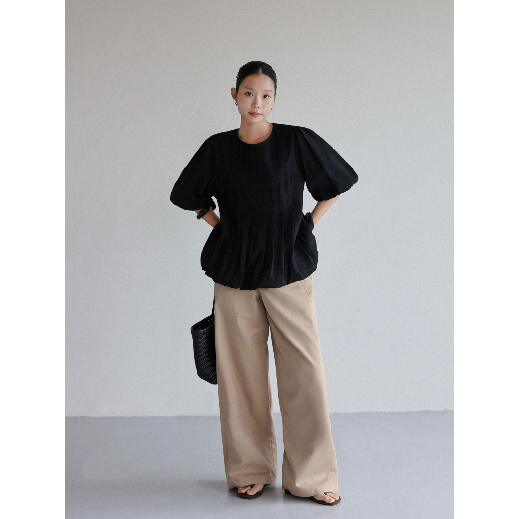 Quần kaki dài ống rộng form xuông hack dáng, quần công sở trẻ trung basic dễ phối dễ mặc đủ size S M L | BigBuy360 - bigbuy360.vn