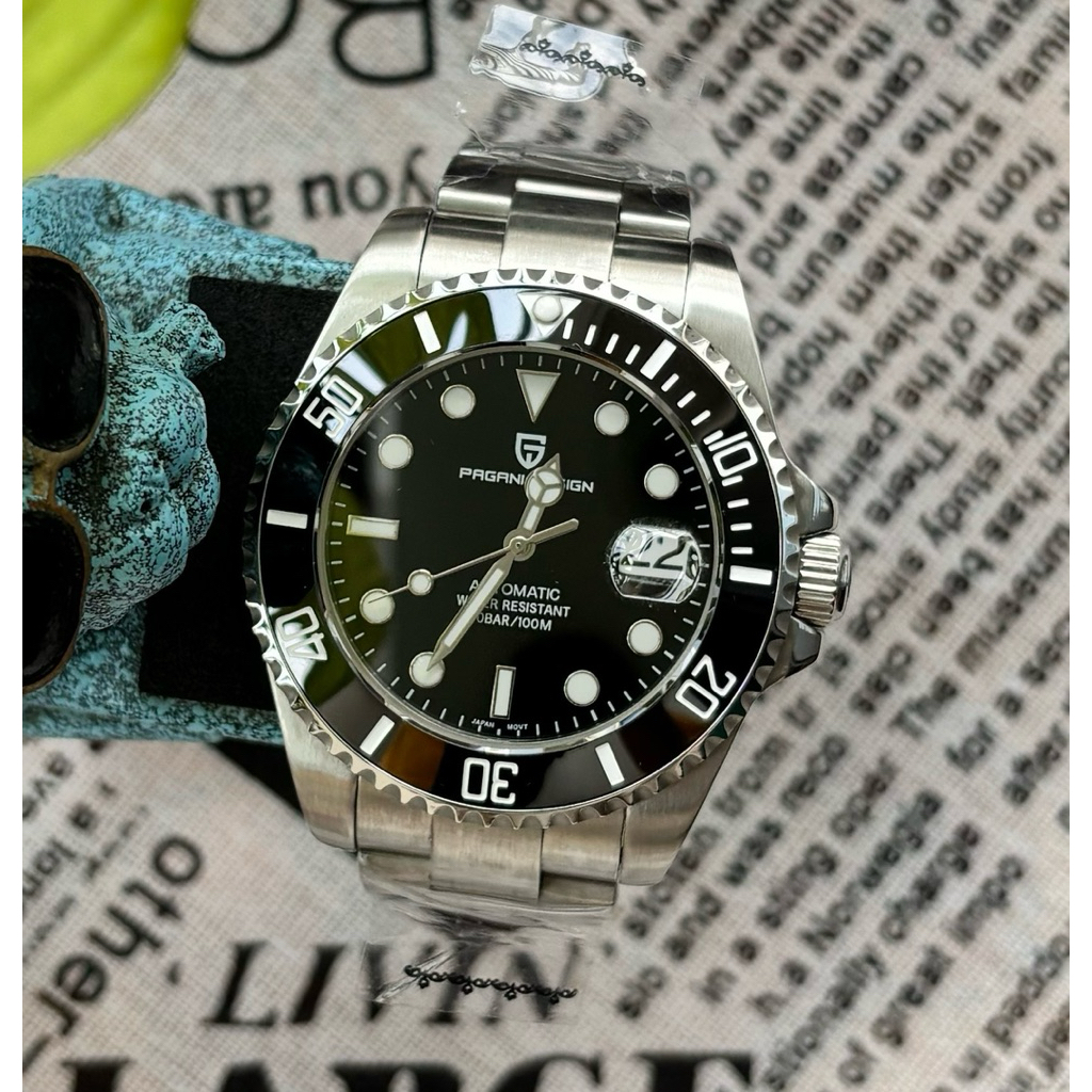 Đồng hồ cơ nam Pagani Design PD1639 Submariner Luxury mặt kính sapphire chống nước dáng thể thao
