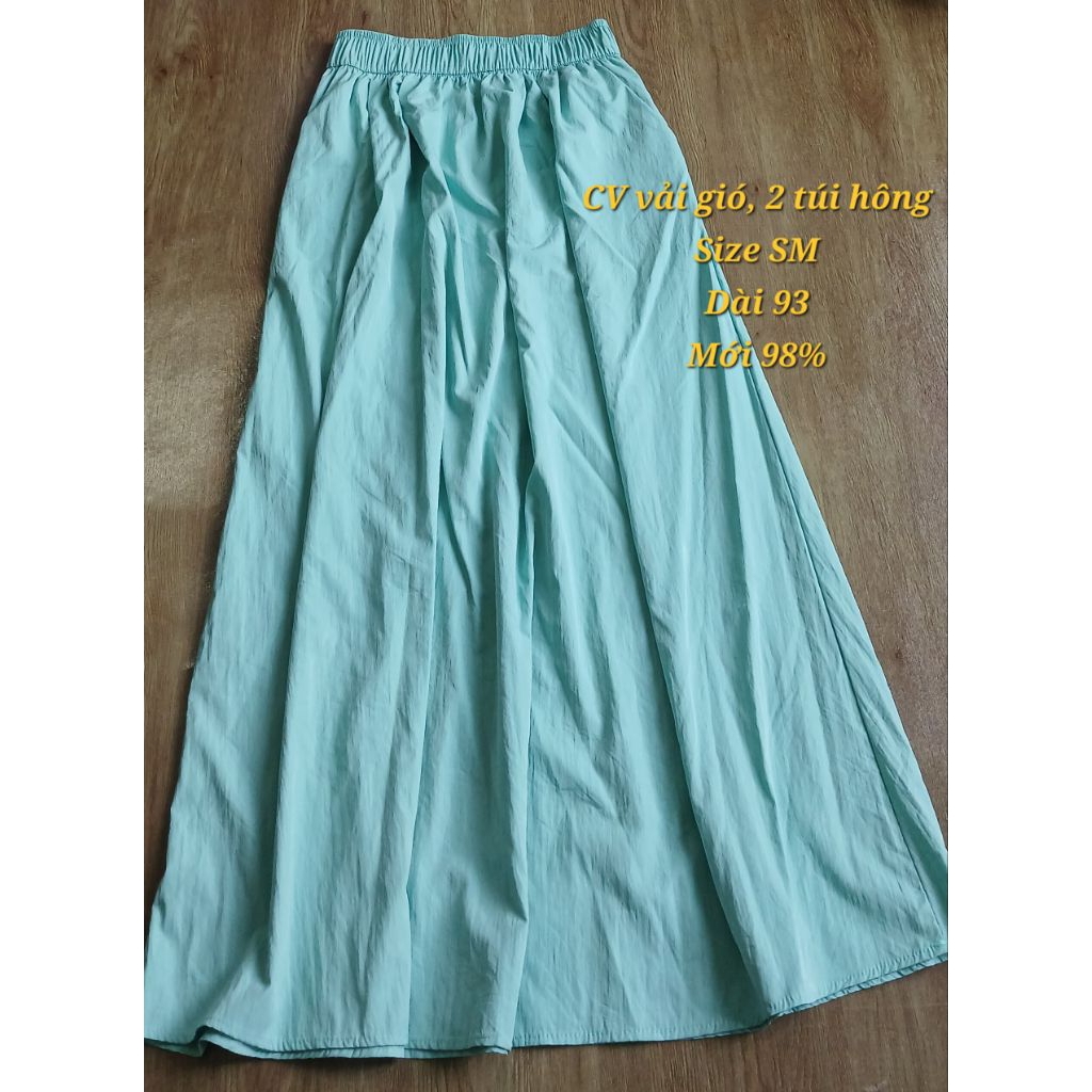 2hand Chân váy 2hand vintage thời trang công sở, lụa, linen, dạ tweet, jean