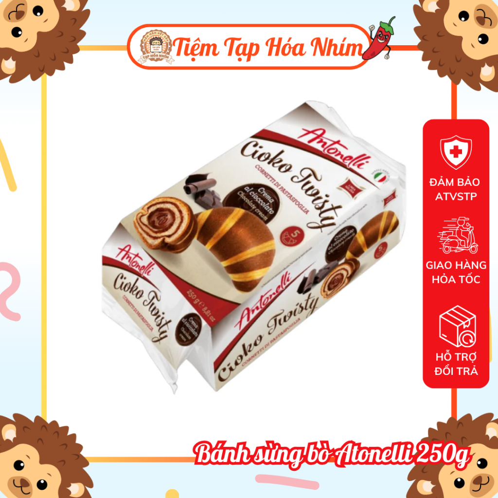 Bánh Sừng Bò Antonelli Croissant 250g (5 Bánh) – Bánh Ngọt Mềm Thơm Nhiều Vị