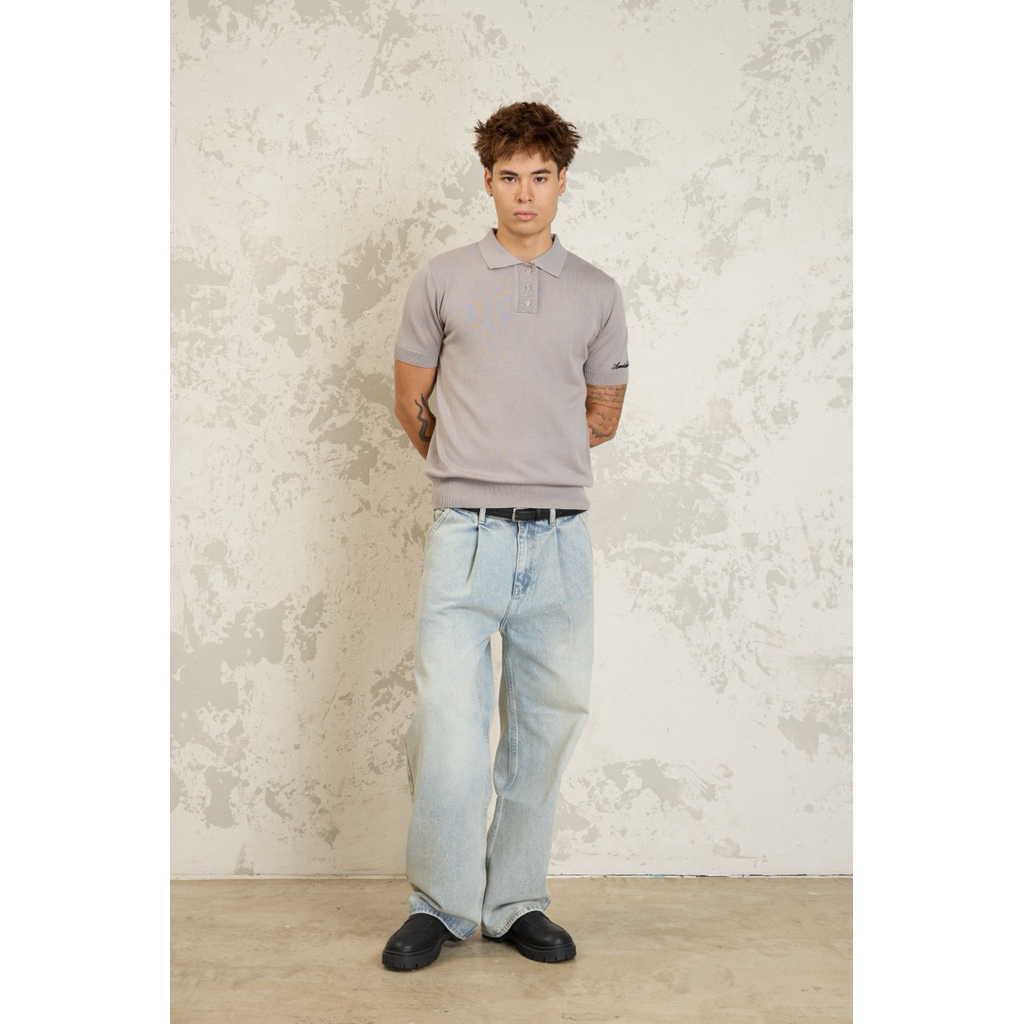 (Chính Hãng AMRISH) Áo AS WOOL KNIT POLO SHIRT | BigBuy360 - bigbuy360.vn