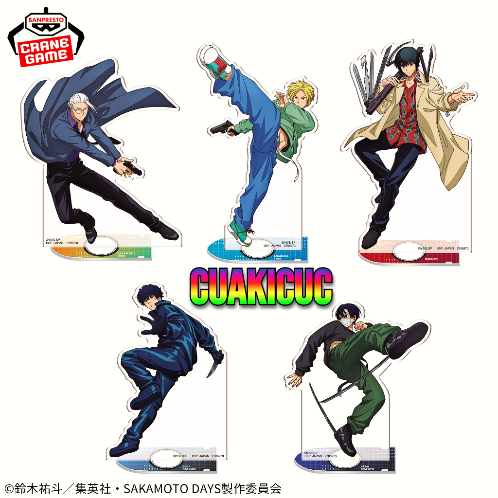 [HÀNG SẴN/CHÍNH HÃNG BANDAI] Big Standee Acrylic Sakamoto Days - Đồ Trưng Bày Cao Cấp - Anime Sakamo
