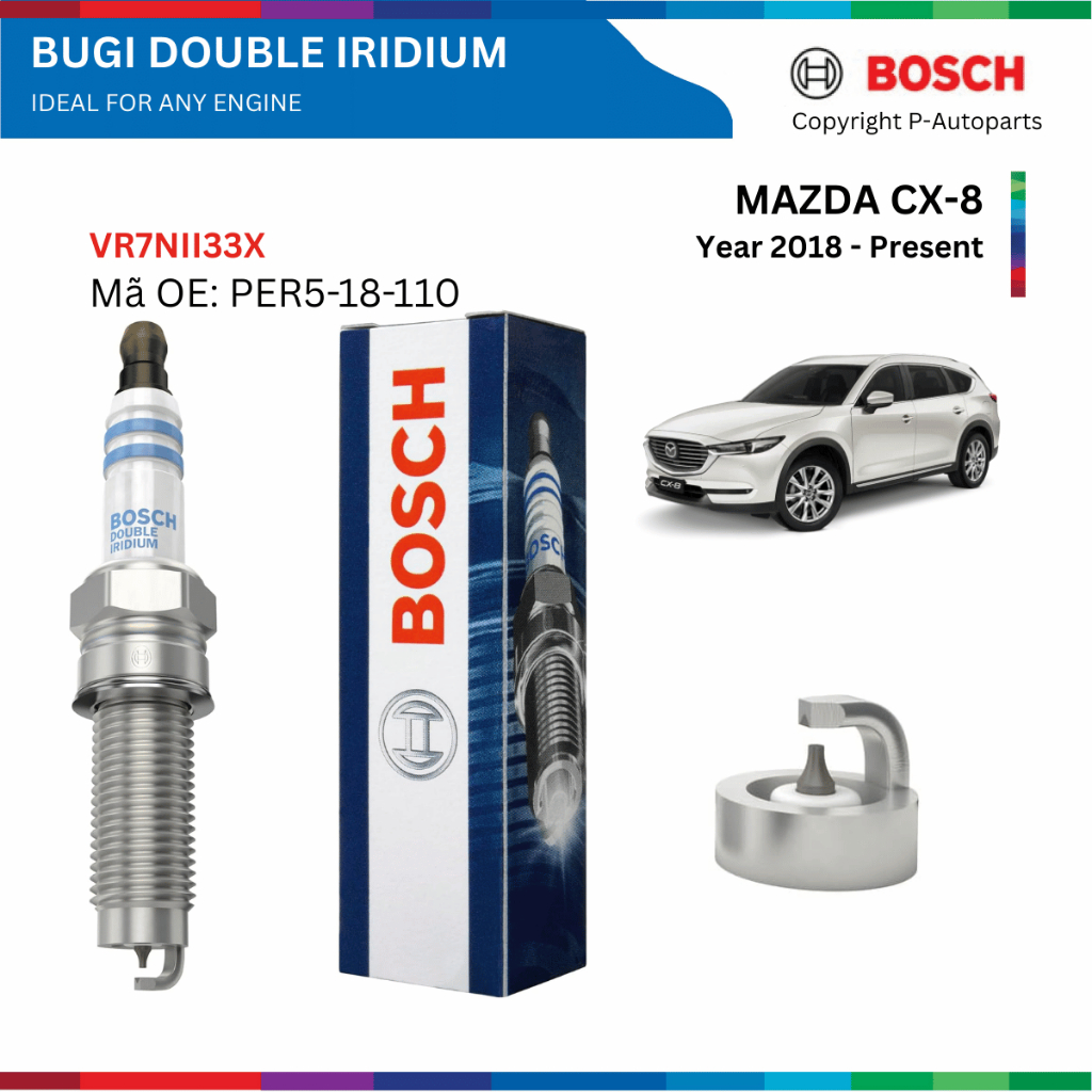 Bugi BOSCH Double Iridium cho MAZDA CX8 đời 2018 đến nay