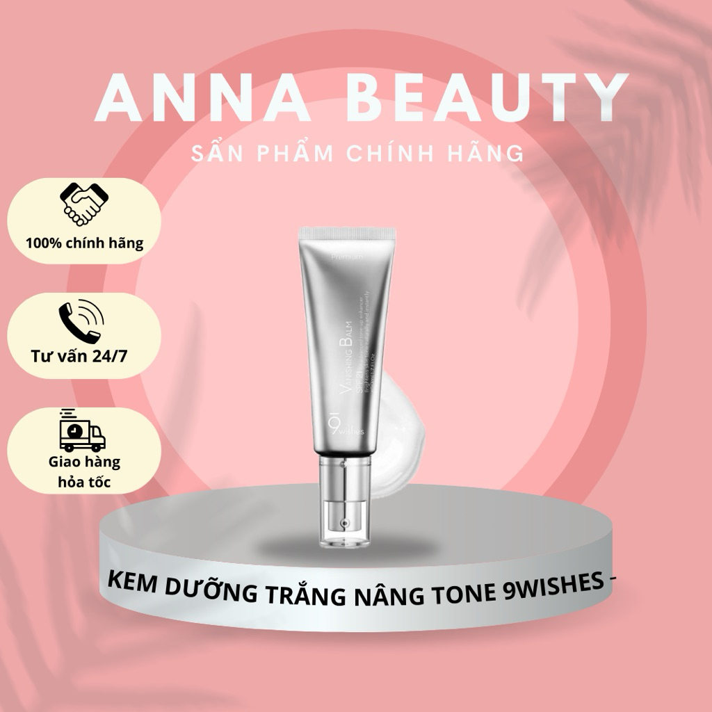 ❤ Kem Dưỡng Trắng Da Chống Nắng #9Wishes Vanishing Balm Premium SPF 21++