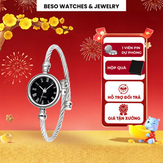 [Xả kho] Đồng hồ lắc tay nữ BESO Watches mặt nhỏ thon gọn sáng da phong cách Hàn Quốc bền đẹp