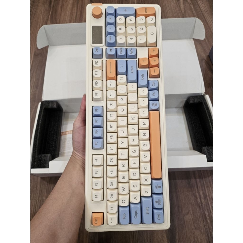 🔥[THANH LÝ] Bàn Phím Gaming Langtu L98 | 3 Mode Không Dây | Chống Ồn Tuyệt Đỉnh | Núm Xoay Tiện Lợi