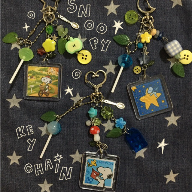 Móc khoá/ keychain Snoopy treo túi xách, balo đáng iu