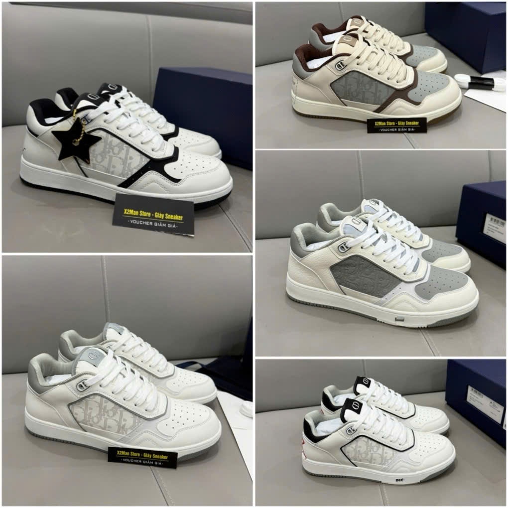 [X2Man] Giày Thể Thao Sneaker Cổ Thấp  Luxury Vip Da Bê , Êm, Dễ Phối Đồ B27 5 Màu Hót