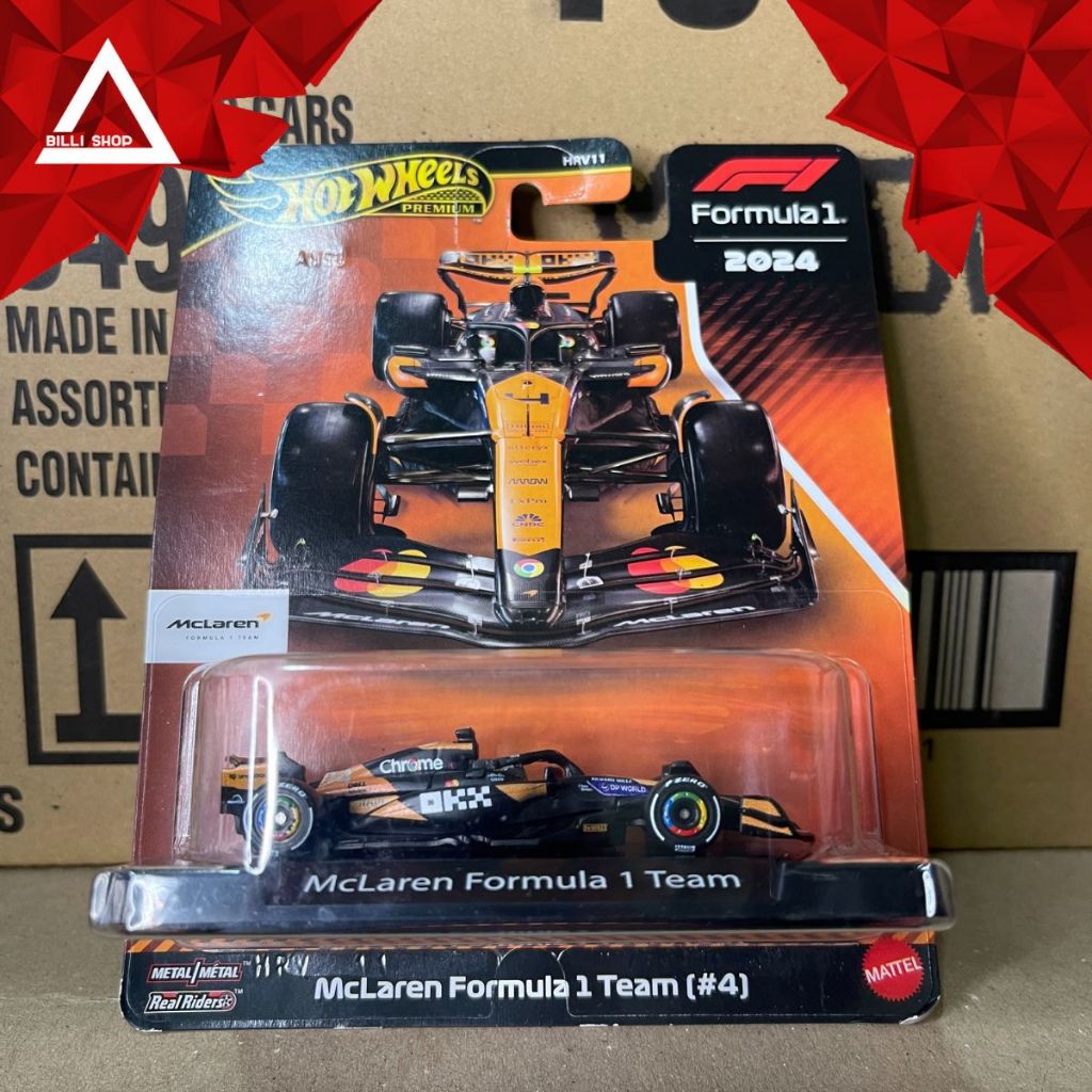 Xe mô hình Hot Wheels Premium McLaren Formula 1 Team (#4)