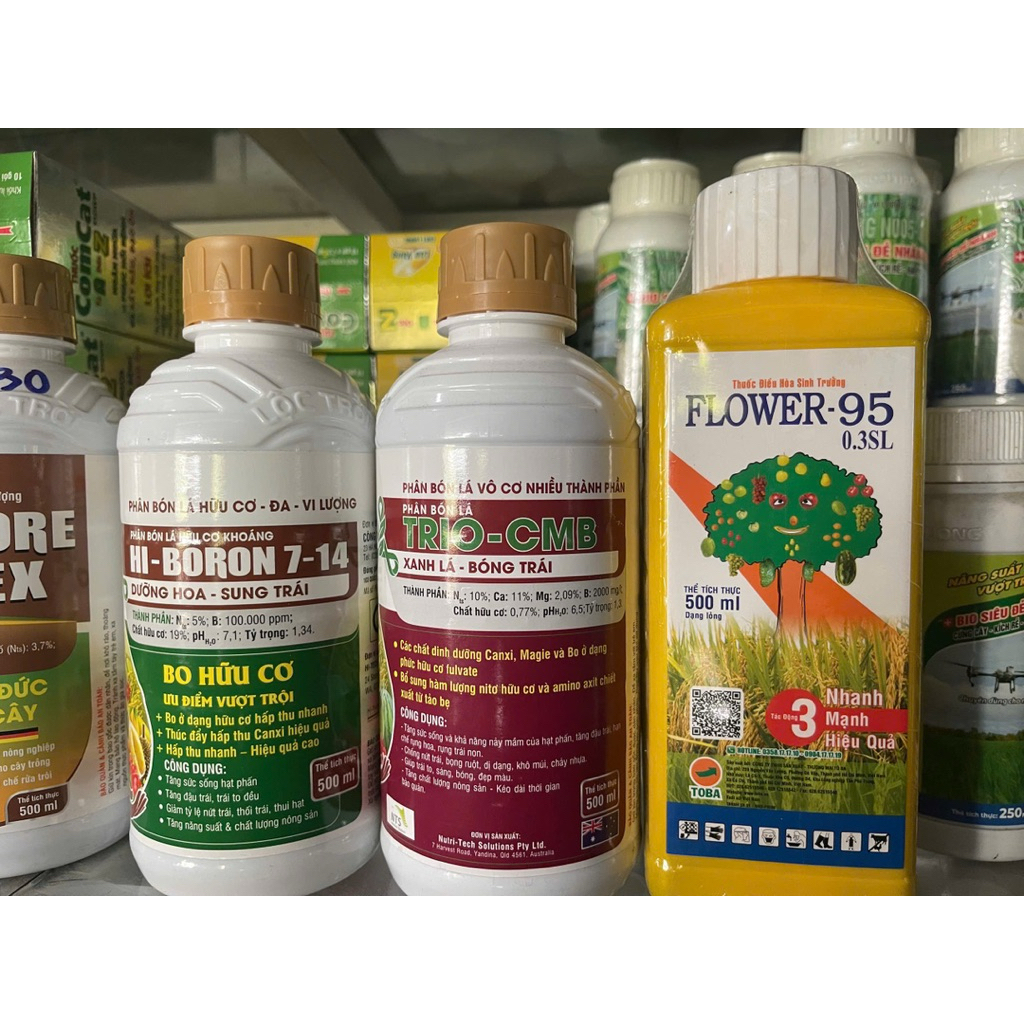 bộ 3 đậu trái xanh gai ( hiboron 7-14+ triocmb+f95 500ml)