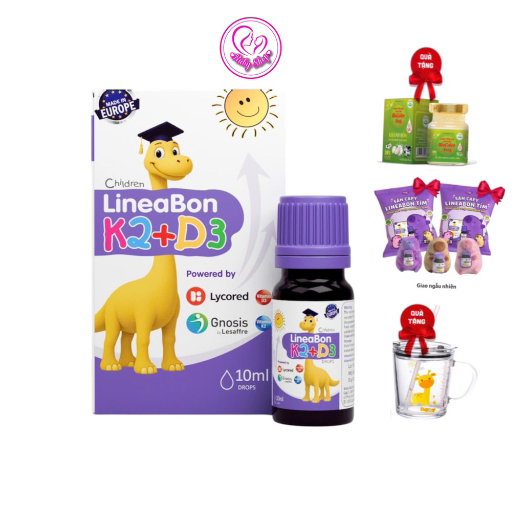 Lineabon d3k2 chính hãng đủ 3 màu nhập khẩu Châu Âu - hỗ trợ phát triển chiều cao tốt đa cho bé