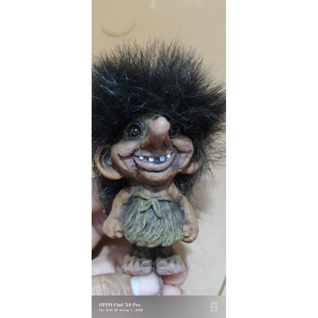 Tượng Troll Nyform cổ điển Na Uy mới tem decor sưu tầm