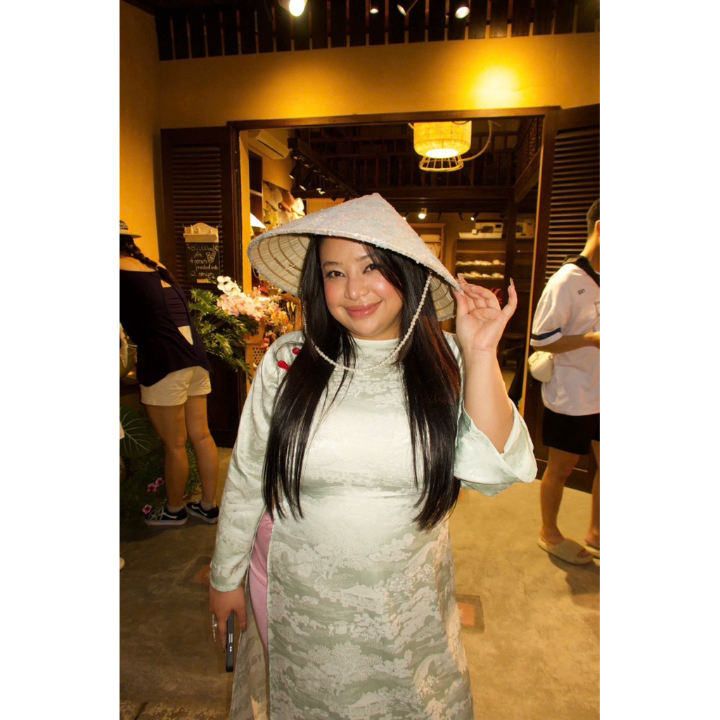 Beos, Áo dài Thuỵ Miên suông cổ tròn dành cho nữ bigsize 65-95kg