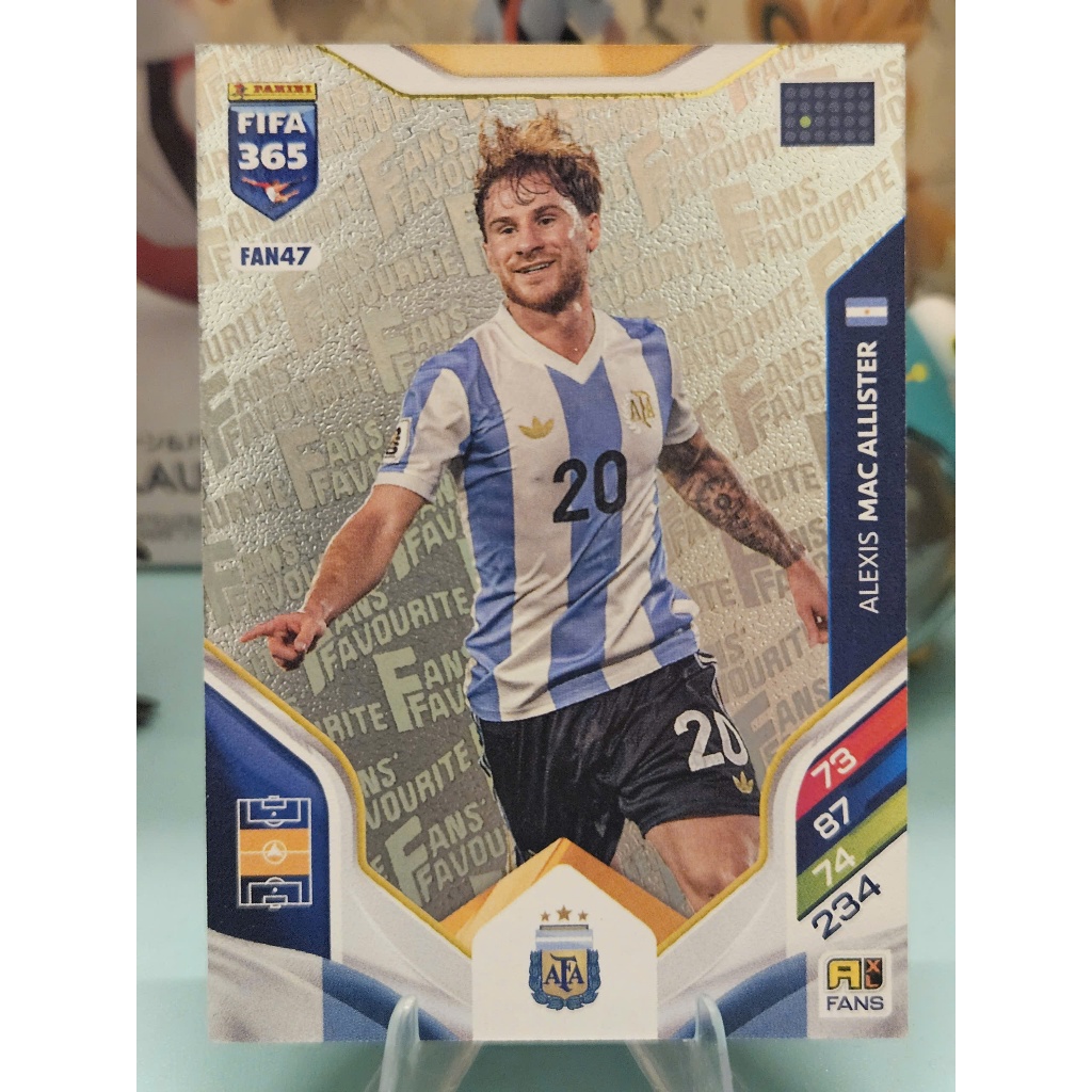 Thẻ FAN FAVOURITE Alexis Mac Allister Panini 365 2025/2026 (Argentina) (25/26) (Bóng Đá)