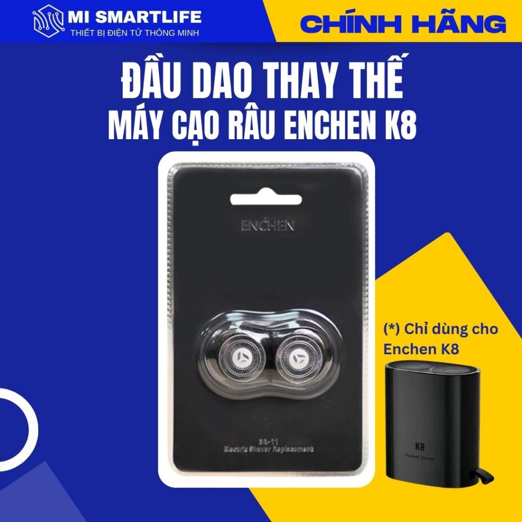 Đầu cạo thay thế dùng cho máy cạo râu Enchen Enchen K8 (chỉ có đầu cạo, không bao gồm máy cạo râu)