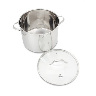 Nồi luộc gà inox 304 Kalpen Lermat, nồi luộc gà bếp từ, nồi to luộc gà nguyện con 28 - 30 cm