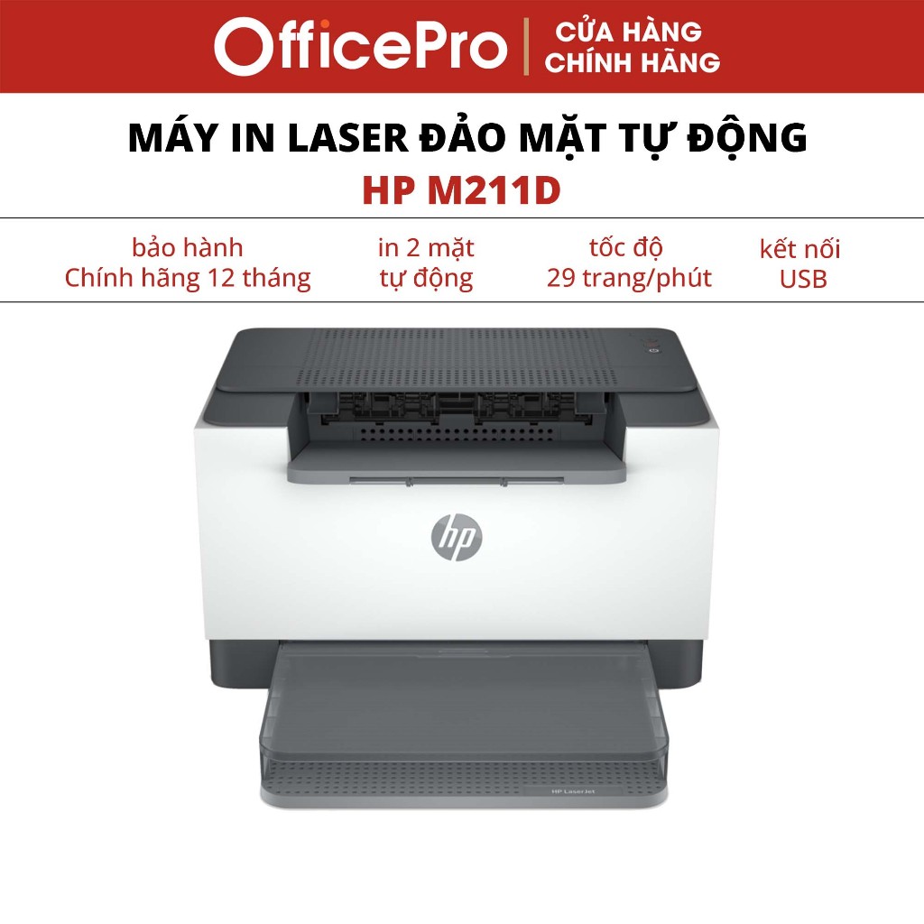 Máy in HP LaserJet M211d 9YF82A - in 2 mặt tự động bảo hành chính hãng 12 tháng