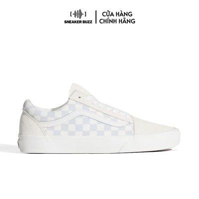 Giày Vans Old Skool Checkerboard Gray/Marshmallow Unisex VN000D7Z0BP
