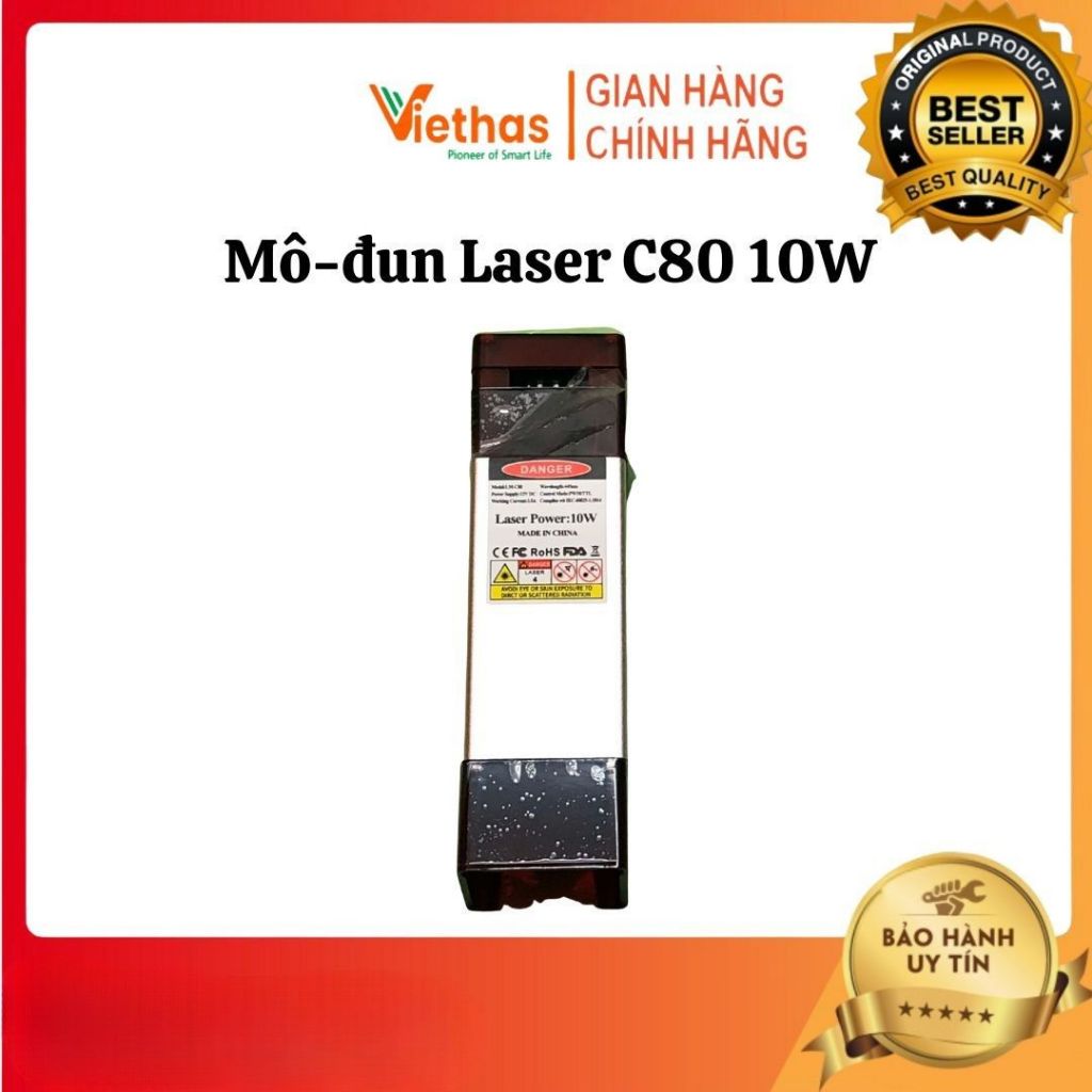Laser C80 Hỗ Trợ Khí Nén Air Assist 10W – Khắc Cắt CNC, Tương Thích Máy Laser & CNC