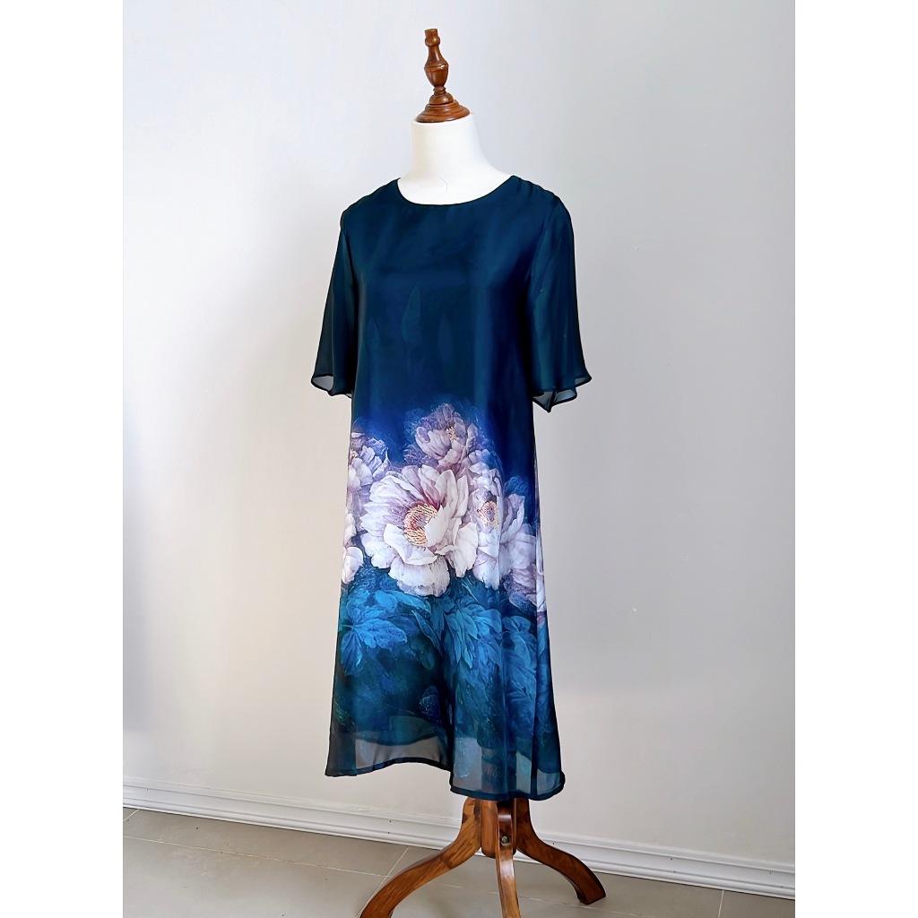 Đầm thiết kế Lalalin Fashion - Đầm Bạch Mẫu Đơn - DA18