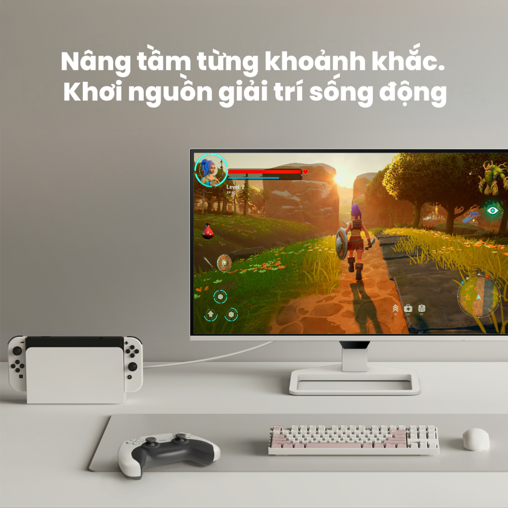 BenQ EW270Q_Màn hình giải trí, làm việc tại nhà 27 inch 2K QHD 200Hz USB-C | BigBuy360 - bigbuy360.vn