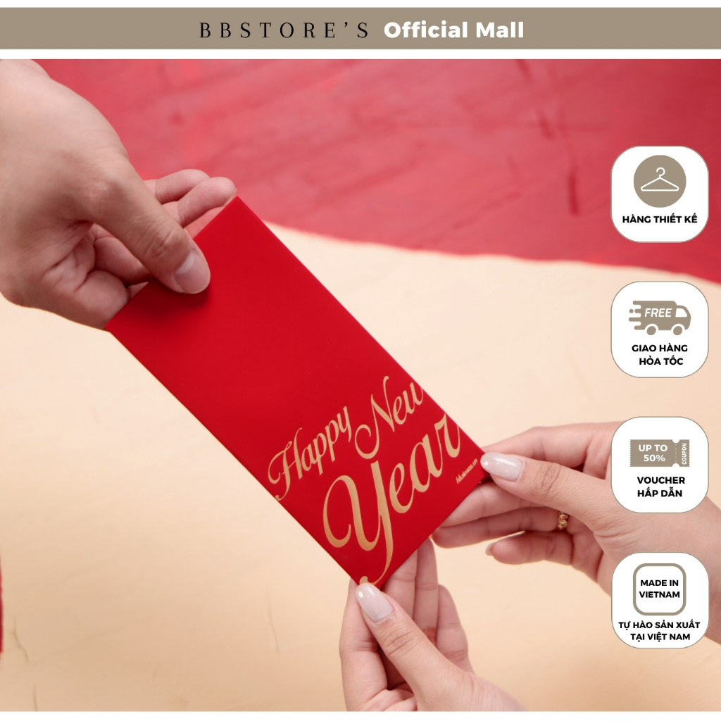 (QUÀ TẶNG KHÔNG BÁN) Bao Lì Xì Tết 2026 BBSTORE'S - LIXI2026