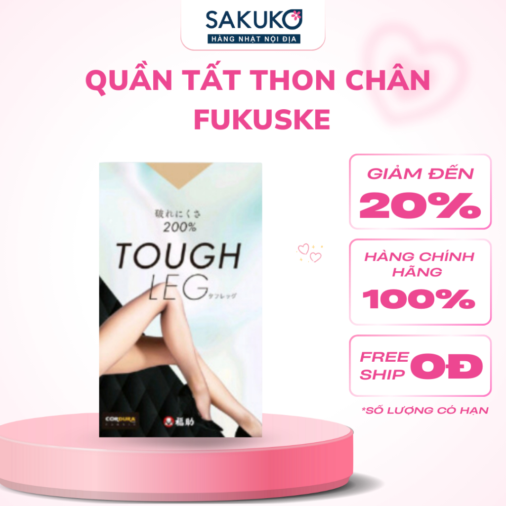 Quần tất thon chân mỏng mịn, thoáng mát, không tưa rách,  FUKUSKE