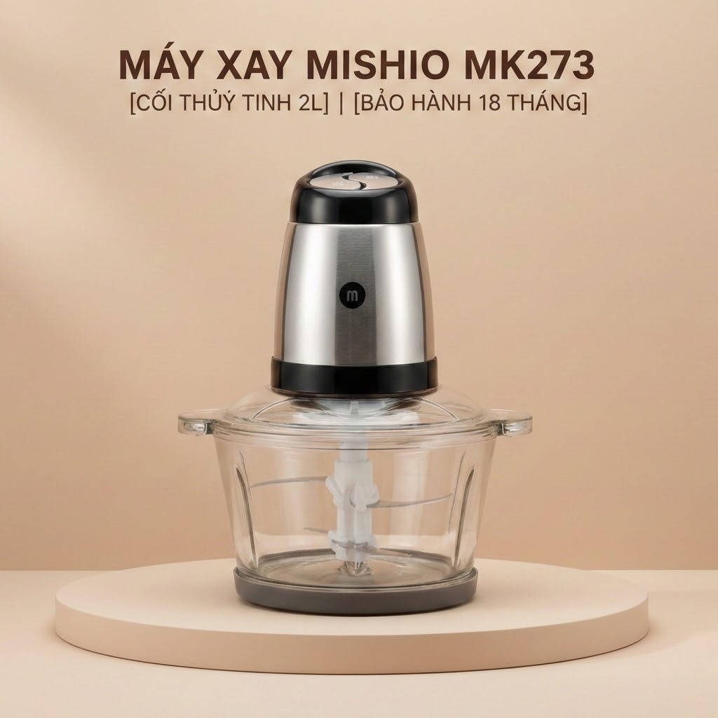 Máy Xay Thịt Mishio 2L