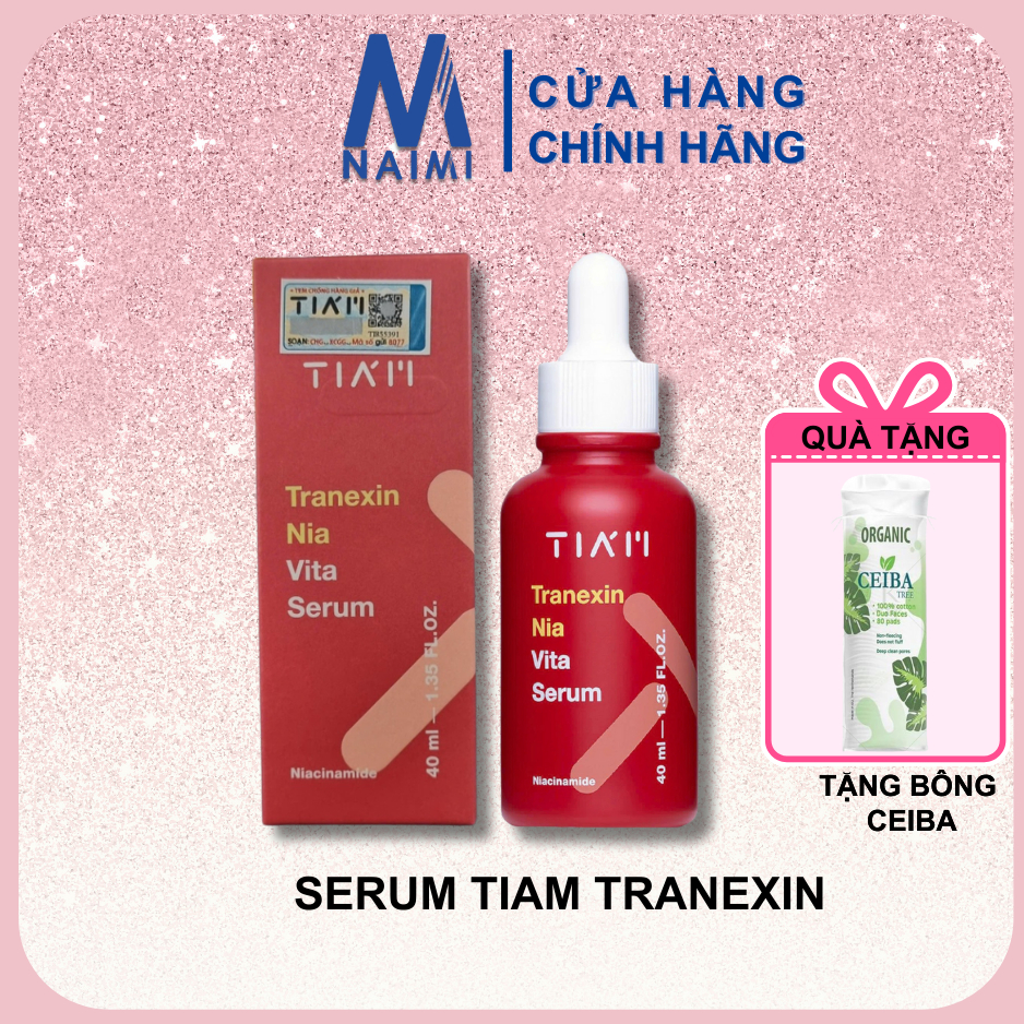 {BẢN MỚI} Tinh Chất Tia’m Đỏ Tranexin Nia Vita Serum Dưỡng Trắng, Mờ Thâm Nám Da Dầu Mụn 40ml
