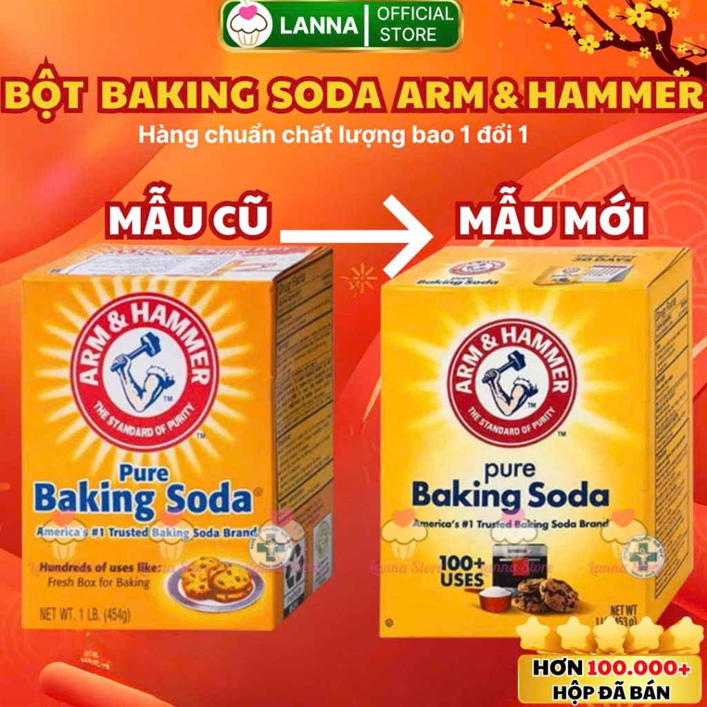 【CHUẨN CHÍNH HÃNG】Bột Baking Soda USA Mỹ đa năng bột nở baking soda khử mùi diệt khuẩn tẩy rửa làm bánh