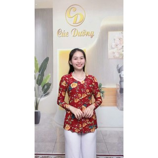 Áo lẻ bà ba hoa văn cổ Tim Mã AD