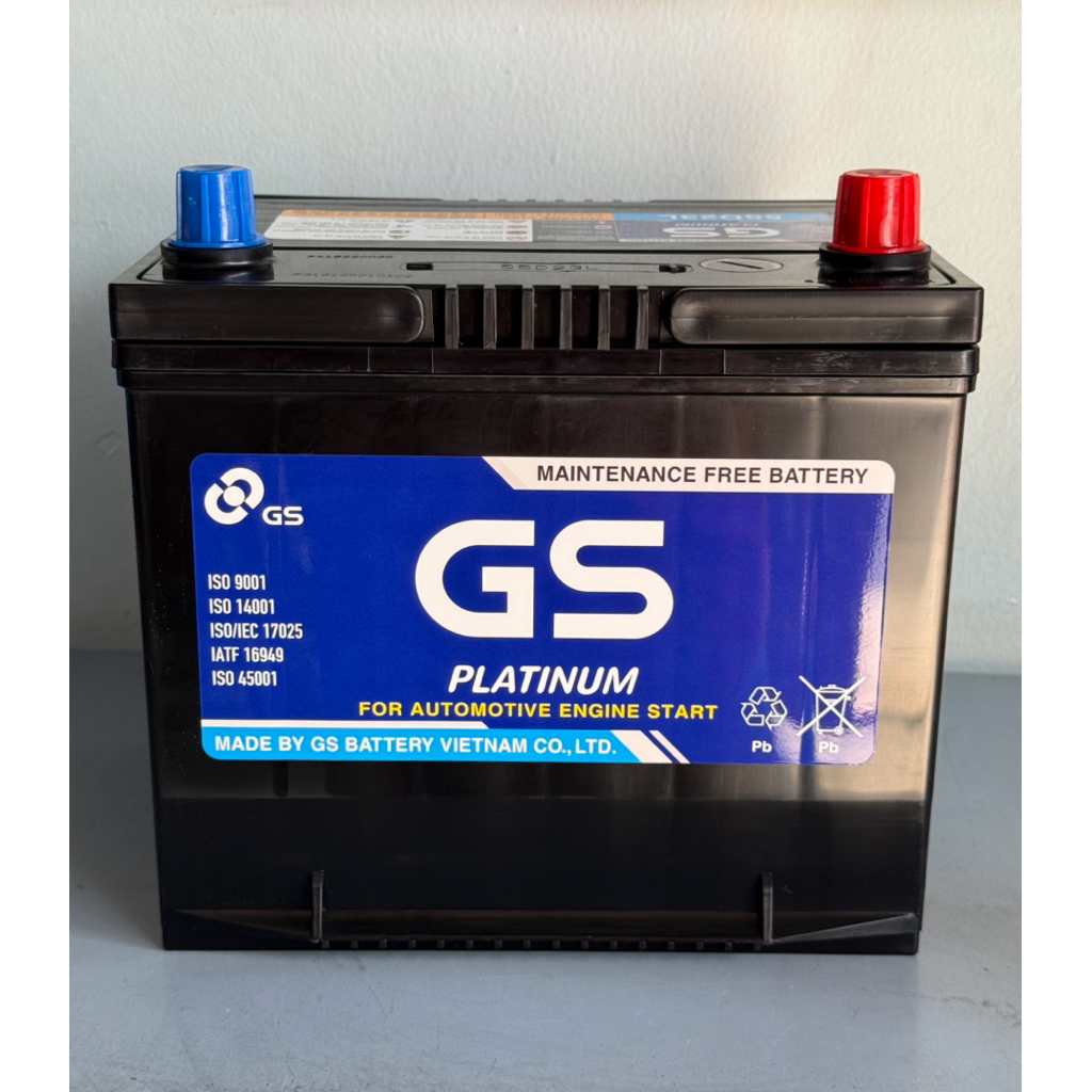 Bình ắc quy 12v miễn bảo dưỡng GS MF 55D23L (12V-60AH)