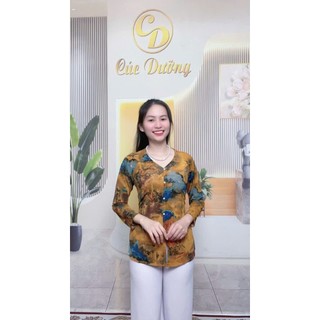 Áo lẻ bà ba hoa văn cổ Tim Mã AD