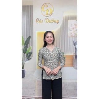 Áo lẻ bà ba hoa văn cổ Tim Mã AD
