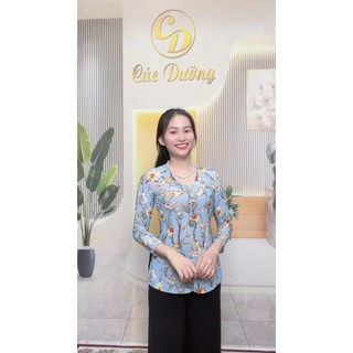 Áo lẻ bà ba hoa văn cổ Tim Mã AD
