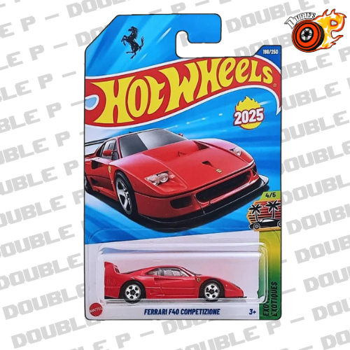 Double P - Xe mô hình hotwheels basic 1:64 Ferrari F40 Competizione Red