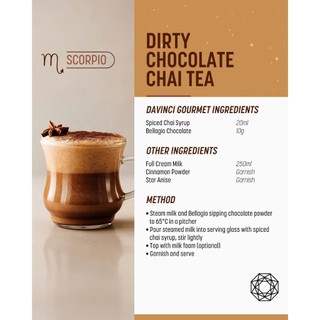 Siro Hương Spiced Chai / Spiced Chai Syrup - DaVinci Gourmet (750ml)
