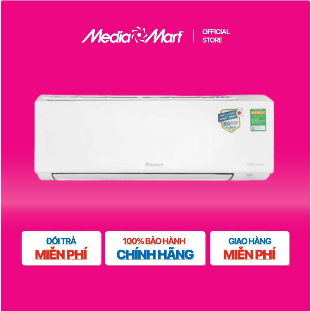 [MediaMart-FREESHIP] Điều hòa Daikin 2 chiều Inverter 2HP-17.100BTU FTHF50VAVMV