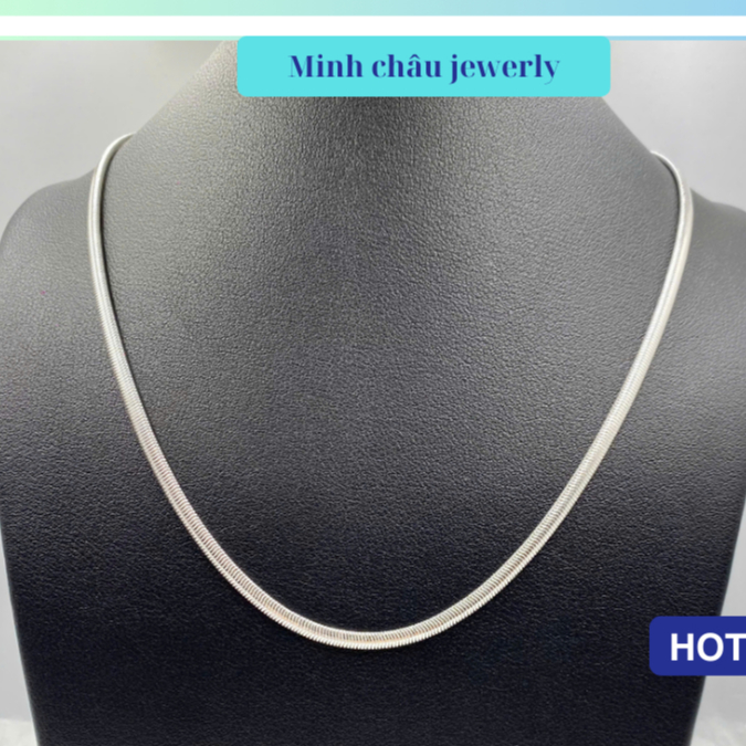 Dây chuyền nam mạ S925 bản lụa mềm dành cho nam, nữ- Dây bạc nam DC09