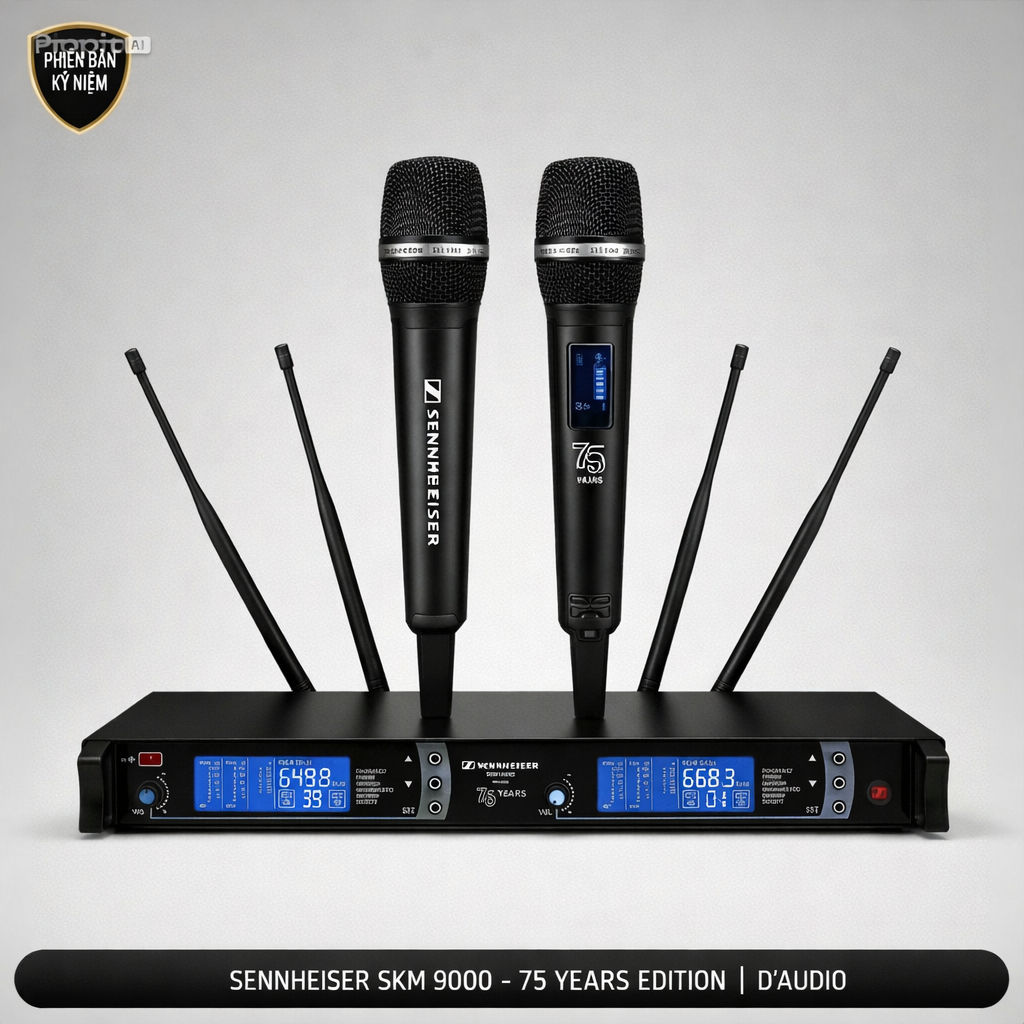 Micro Không Dây Sennheiser SKM 9000 75 Years Bản Cao Cấp | Hàng Chuẩn | Hát hay - Nhẹ | Chống Hú